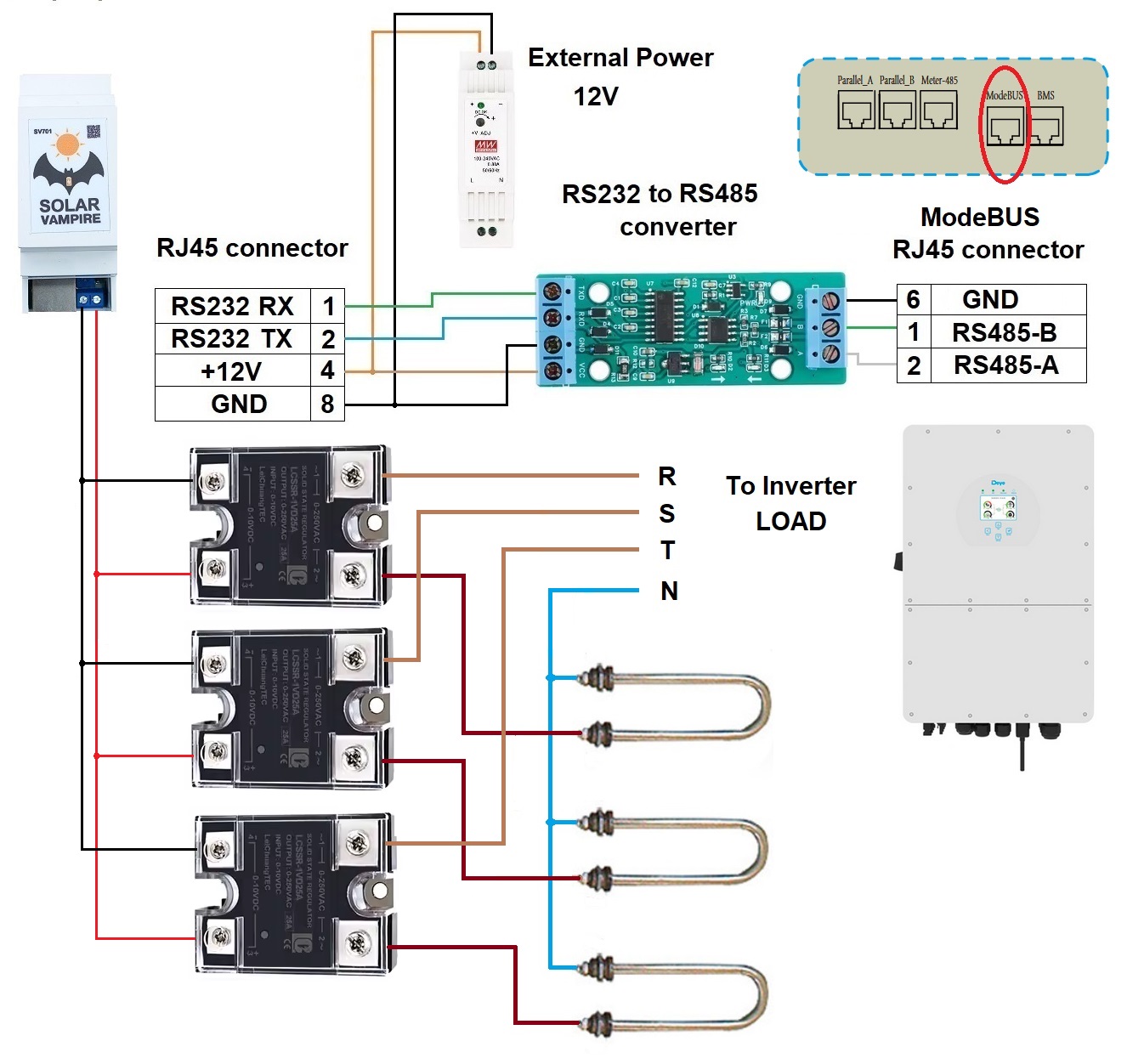 Deye33 connection diagram