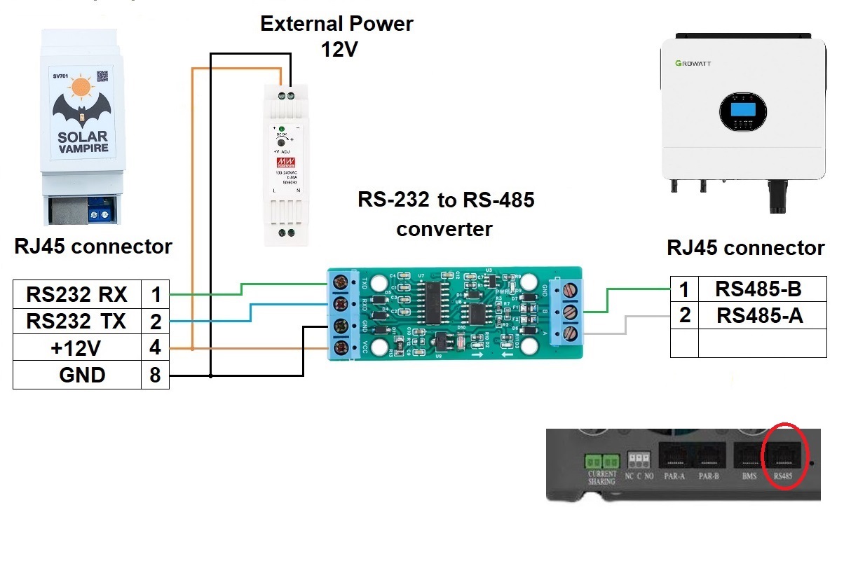 Growatt connection diagram