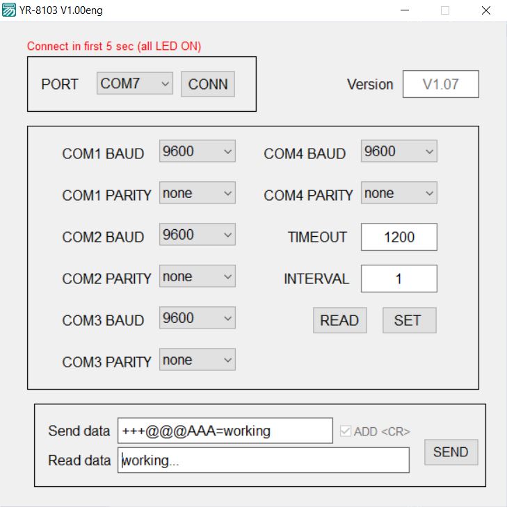 YR8103 GUI